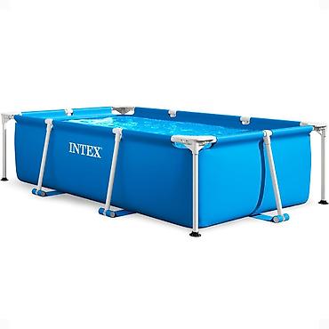 Бассейны: Каркасный прямоугольный бассейн Intex - Размеры: 300 × 200 × 75 см - — 1