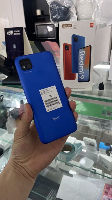 Redmi: Redmi, Redmi 9, Б/у, 128 ГБ, цвет - Синий, 2 SIM