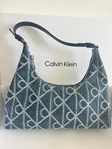 dəri canta: Calvin Klein Jeans denim çiyin çantası - Brend: Calvin Klein (Calvin — 2