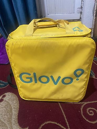 Рюкзактар: Терморюкзак курьера Glovo, жёлтый - Формат: короб-ридж с жёстким — 2