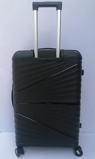 Putni koferi i torbe: Set tvrdih kofera – 3 komada, crna boja - Materijal: čvrsta ABS/PC — 9