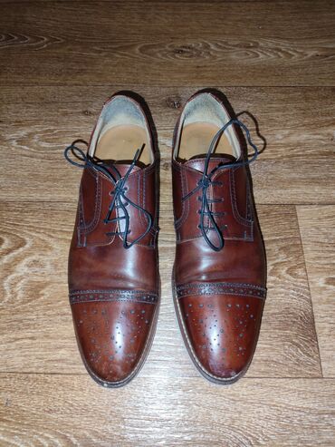 обувь мужской 41: Продам туфли кожаные итальянские 🇮🇹, фирмы "Dino Bigioni" luxury