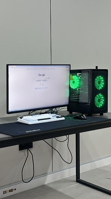 Игровой ПК с подсветкой (зеленый ARGB) Состав и особенности: - Корпус