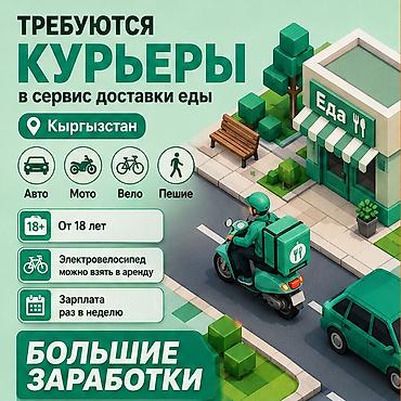 agro hr: Требуется Велокурьер, Мото курьер, На самокате Подработка, Гибкий график, Премии, Старше 18 лет — 1