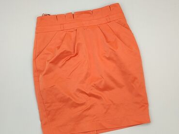 pomarańczowa spódnice plisowane: Spódnica, S, stan - Bardzo dobry