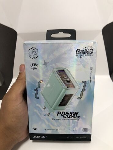 домашний усилитель: Зарядное устройство Acefast PD65W GaN3 Crystal. Это зарядное