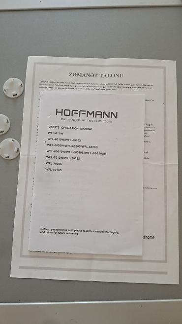hoffmann sg 400dls: Paltaryuyan maşın Hoffmann, 6 kq, İşlənmiş, Avtomat, Qurutma var, Kredit yoxdur, Ünvandan götürmə, Ödənişli çatdırılma — 2