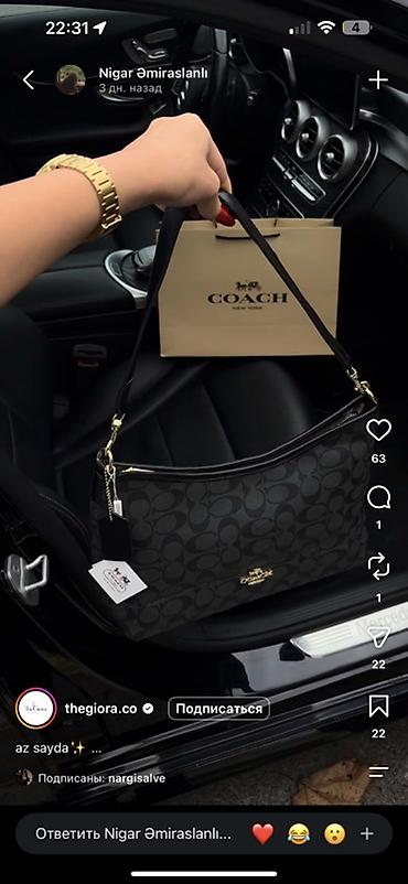 coach canta: COACH New York çiyin çantası SATIRAM cəmi 65 azn-nə - istifadə — 1
