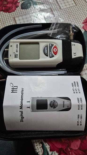 manometr: HTI HT-1890 Rəqəmsal Manometr Xüsusiyyətlər: - Model: HTI HT-1890 - — 6