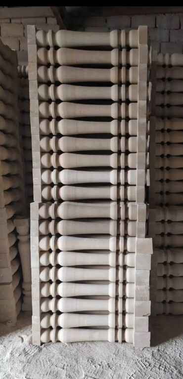 Məhəccər balyansları: Təbii daşdan balyustrad dəstləri Məhsul təsviri: - Təbii ağ daşdan — 13