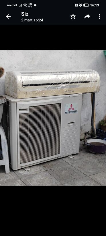 işlənmiş kondisionerlərin satışı: Mitsubishi, İşlənmiş, 81-100 kv. m, Divar, Split sistem, Kredit yoxdur, Kredit yoxdur, Quraşdırılmasız