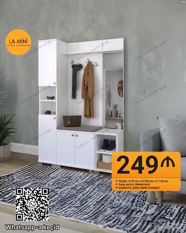 гардеробные на заказ: Dəhliz üçün çoxfunksiyalı giriş mebeli – LA MINI (Laconic &
