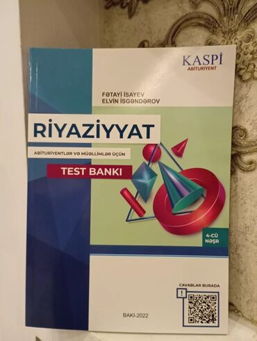 Kitablar, jurnallar, CD, DVD: Kaspi riyaziyyat test banki içi ter temizdir istifade edilməyib qatı