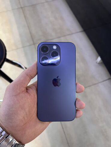 Apple iPhone: IPhone 14 Pro, Б/у, 512 ГБ, Deep Purple, Коробка, 84 %