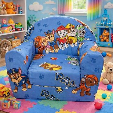 Foteljice: Mala fotelja 🪑 Dimenzije: 55×45 cm ✨ Sedeći deo: 30×30 cm 🛏️ — 7