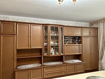 камод для зала: Стенка для гостиной в тёплом ореховом оттенке. Состав и конфигурация — 2