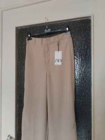 pantalone viskoza: M (EU 38), Normalan struk, Zvoncare