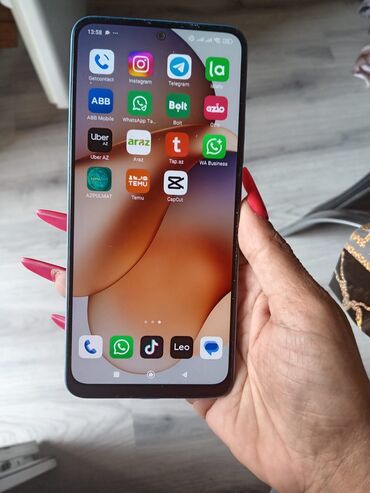 айфон 12 баку: Redmi Note 12, 128 GB, rəng - Göy, Barmaq izi
