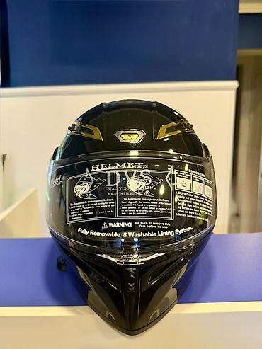 full face kask: Motorsiklet kaskı – tam üzlü, DVS (Dual Visor System) ikiqat vizorlu — 1