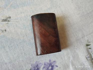 ormaric iznad wc solje: Drvena kutijica za tamjan/lozinku – mini etui sa simbolom Om - — 4