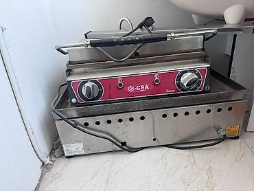 döner yeri: Profesional mətbəx avadanlıqları paketi 1) S-CSA Inox kontakt qril — 1