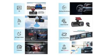 Auto oprema: E-ACE Auto Kamera UHD 4K WIFI GPS Karakteristike i specifikacije ➤ — 7