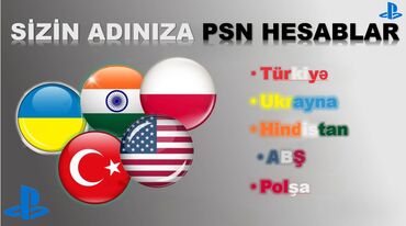 Playstation 🇺🇦 Ukrayna|🇹🇷 Türkiyə|🇮🇳 Hindistan|🇺🇸 Amerika|🇵🇱 Polşa