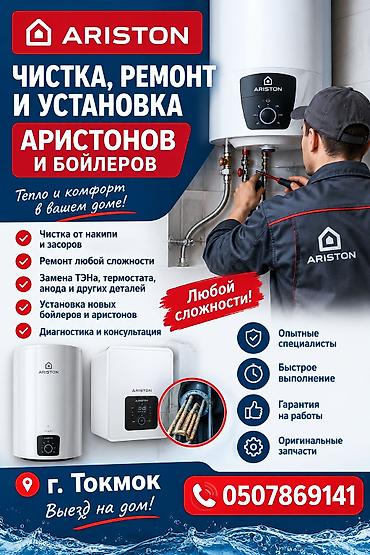 Профессиональная чистка, ремонт и установка водонагревателей Ariston и