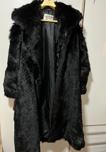 Fur coats: 3XL (EU 46), Mink, color - Black