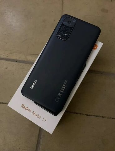 Redmi: Redmi, Redmi Note 11, Новый, 64 ГБ, цвет - Черный, 1 SIM, 2 SIM, eSIM