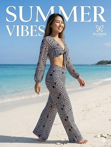 обувь деми: Комплект SUMMA “Summer Vibes” для пляжа и отдыха - Двухпредметный — 1