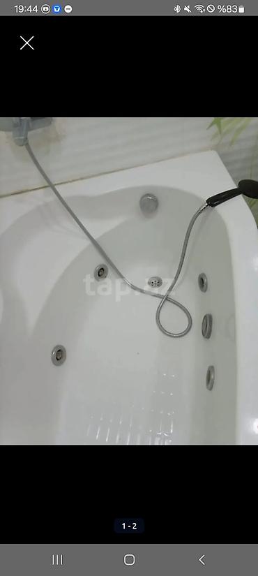 leo mator: Hidromassajlı vanna (jacuzzi) - Künc tipli, dərin kasa dizaynı - — 2