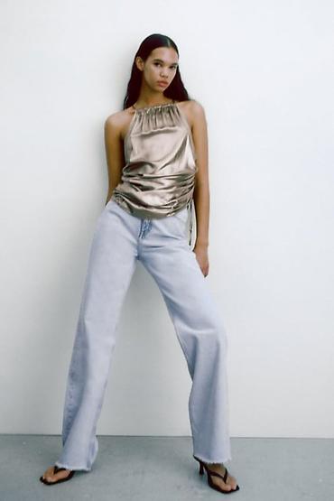 zara mango: Блузка, Вечерняя, Удлиненная модель — 5