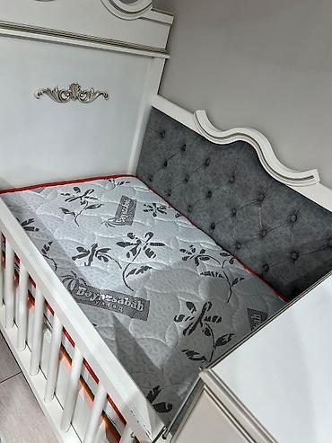 yumru besik: Uşaq beşiyi – klassik üslubda kombinə olunmuş model - Rəng: ağ, zərif — 2
