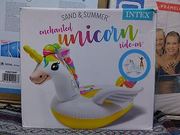 надувной кресло: Надувной плот Intex Sand & Summer Enchanted Unicorn Ride-On. - — 1