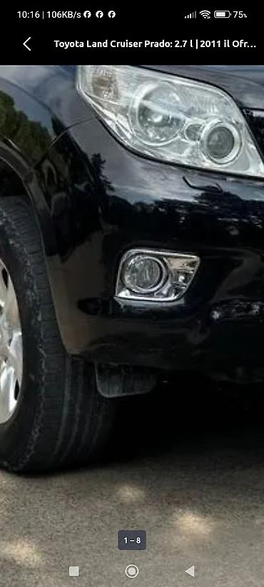 kuza satisi: • Ön bamper alt dekor paneli – “LAND CRUISER PRADO” yazılı 100 manat — 3