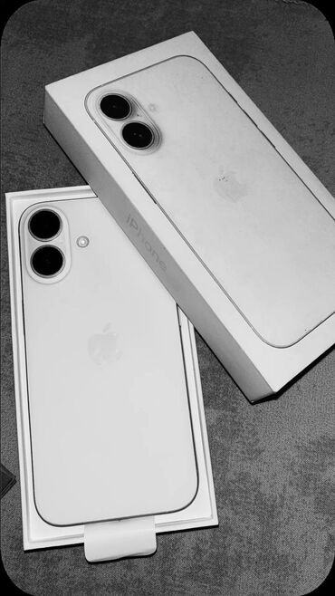 титан алмашам: IPhone 16, Колдонулган, 128 ГБ, White Titanium, Каптама, Куту, Коргоочу айнек, 100 %