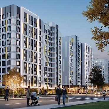 кочмон сити: 2 комнаты, 78 м², Кок-Жар ж/м Элитка, 11 этаж, ПСО (под самоотделку) — 2
