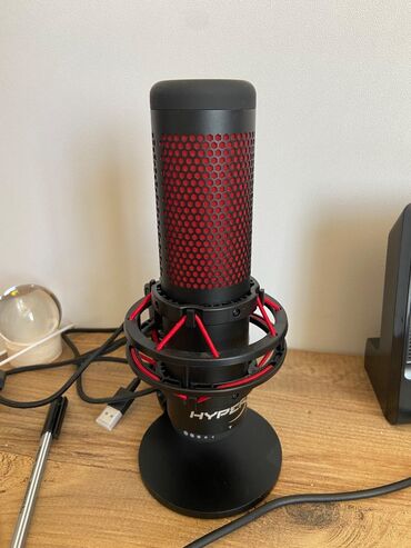 mikrafonlar: İşlənmiş Simli Mikrofon HyperX