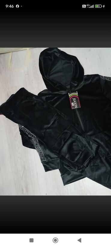 Trenerke: Komplet, M, Nike, bоја - Crna, Pamuk — 26