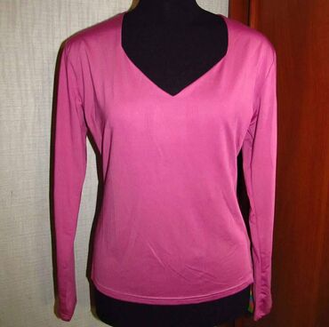 Köynək və bluzalar: Məhsul təsviri: 1) Qadın uzunqollu bluz - Rəng: çəhrayı - Yaxa — 3