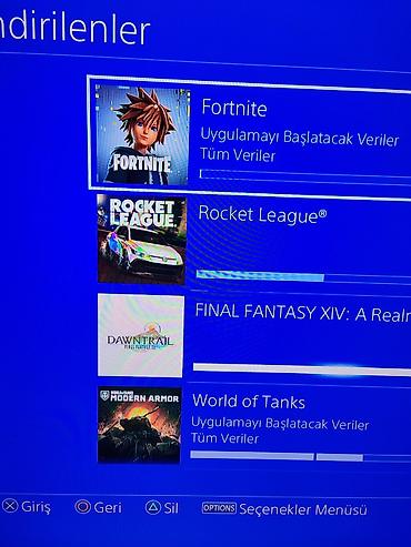 PS4 (Sony PlayStation 4): Sony 4 slim 1TB yaddaş hazır account 15 oyun 2 təzə pult evdə — 5