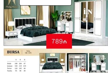 Yataq otağı dəstləri: 2 təknəfərlik çarpayı, Dolab, Tumba, 2 tumba, Azərbaycan, Yeni -da lalafo.az — 8 Yataq otağı dəstləri: 2 təknəfərlik çarpayı, Dolab, Tumba, 2 tumba, Azərbaycan, Yeni — 8