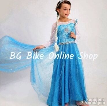 Kostimi za maskenbal: **model A3** Kostim Elza sa dugim plastom, Elzin kostim, _bez cirkona — 6