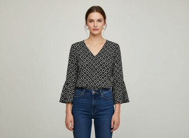 bluzka pod marynarkę plus size: Жіноча блуза, розмір S