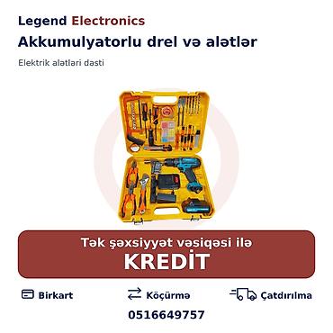 islənmis drel: Elan adı: Akkumulyatorlu drel və alətlər dəsti Makuta 198V-70T — 1