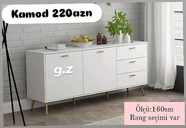Komodlar: Kamod – 220 AZN Müasir dizaynlı, ağ rəngdə kamod: - Ölçü: 160 sm - — 1