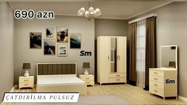 Dolablar: Açılan, 3 qapılı Düz dolab, Qarderob, paltar dolabı — 38