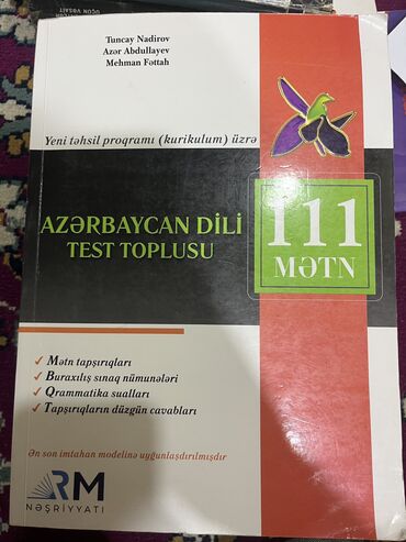 azerbaycan dili test toplusu 2 ci hisse cavablari: Azərbaycan dili Test Toplusu 111mətn RM nəşriyyat İçi tərtəmizdi