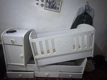 Колыбели: Для девочки и мальчика, Четырехугольная, Колыбель, С бортиками, Без механизма качания